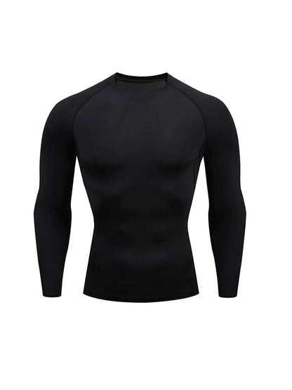 Men Compression Running T-Shirt Fitness Tight Long Sleeve T-Shirt Quick Dry Bodybuilding Jogging Tracksuit Homme Athletic Shirts
